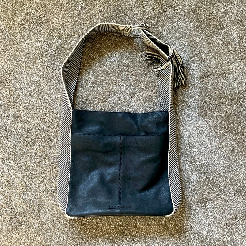 BRAND NEW Leather and Suede Lucky Bag